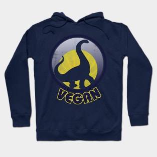 Vintage Vegan Dinosaur Hoodie